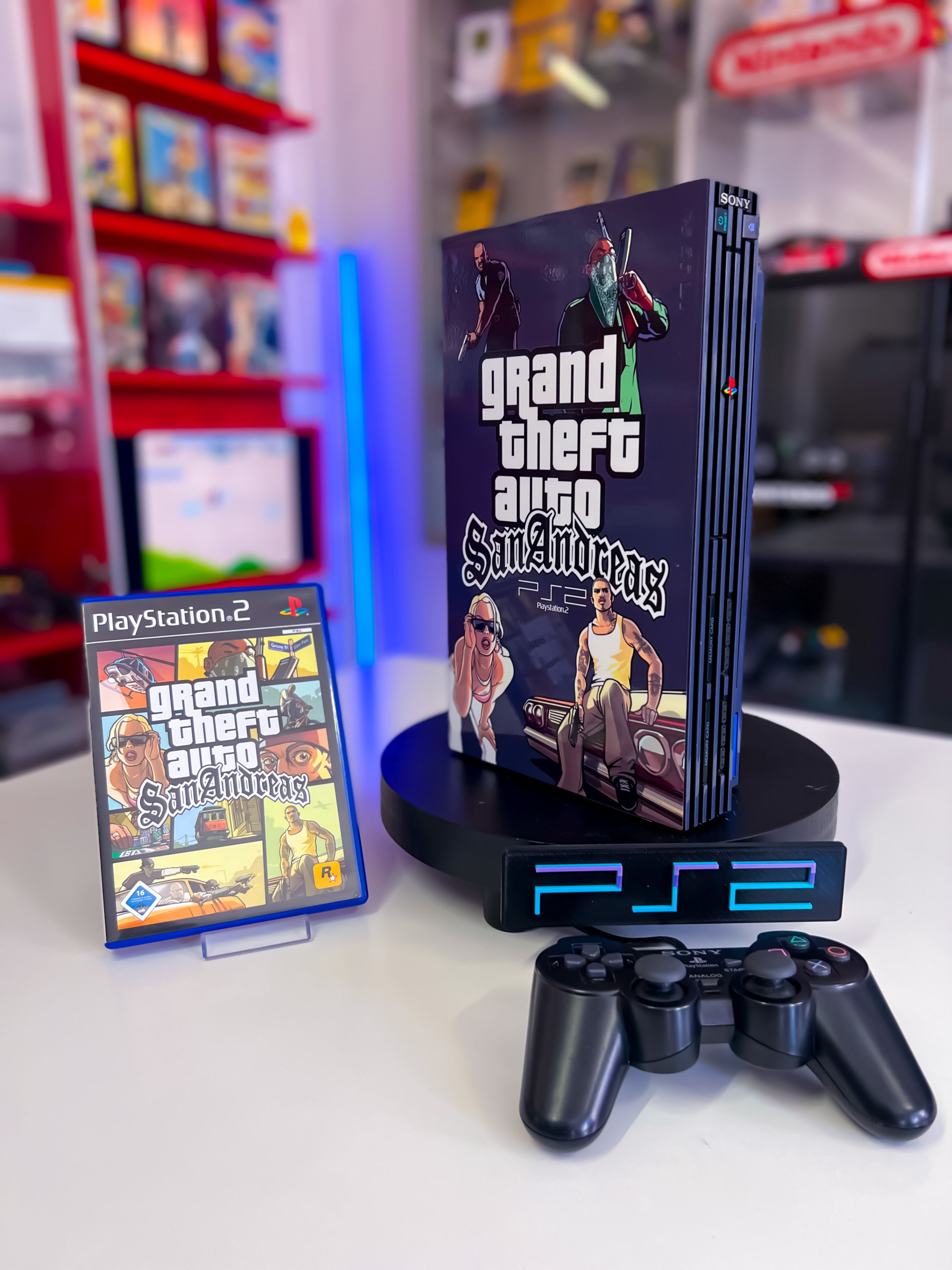 PlayStation 2 - GTA SAN ANDREAS Paket - PS2 - Retrosammler